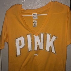 Yellow Victorias Secret Pink Tee